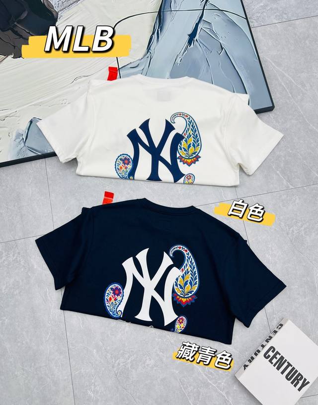 100、New Era纽亦华2026春季新款Mlb Ny腰果花短袖T恤， New Era纽亦华2026春季重磅新款来袭！Mlb纽约洋基队Ny腰果花系列短袖T恤，