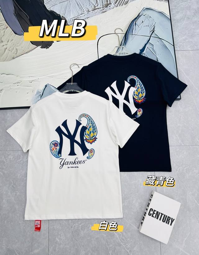 100、New Era纽亦华2026春季新款Mlb Ny腰果花短袖T恤， New Era纽亦华2026春季重磅新款来袭！Mlb纽约洋基队Ny腰果花系列短袖T恤，