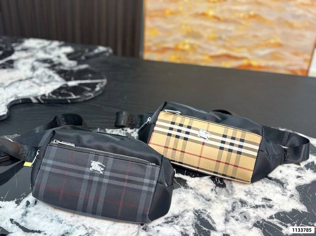 Size：27.15 Burberry巴宝莉尼龙腰包胸包 很好搭衣服 配啥都搭 当之无愧的百搭之王