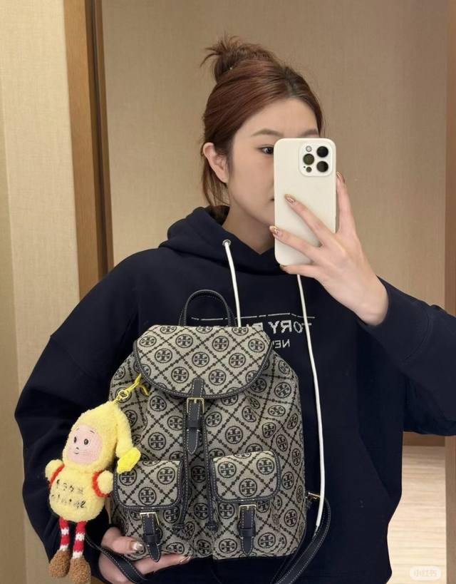 New Arrival 610 Tory Burch Tb Classic Monogram Canvas Backpack - Commuting & Cas New Arrival 610 Tory Burch Tb Classic Monogram Canvas Backpack - Commuting & Cas