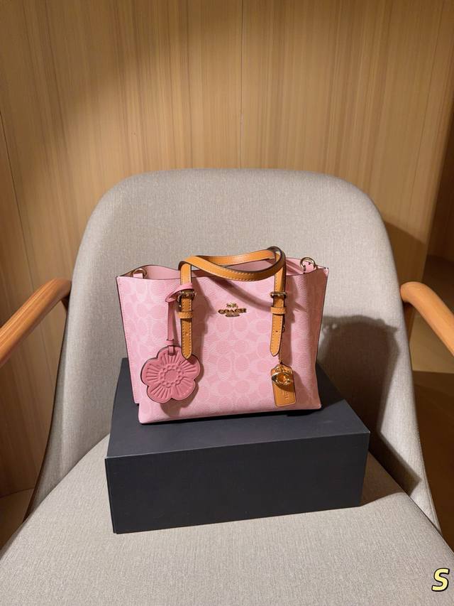 310 Coach 蔻驰 经典Mollie 25号托特包 Willow 24号托特 腋下可调节Tote购物袋 尺寸25×20×9 礼盒包装S