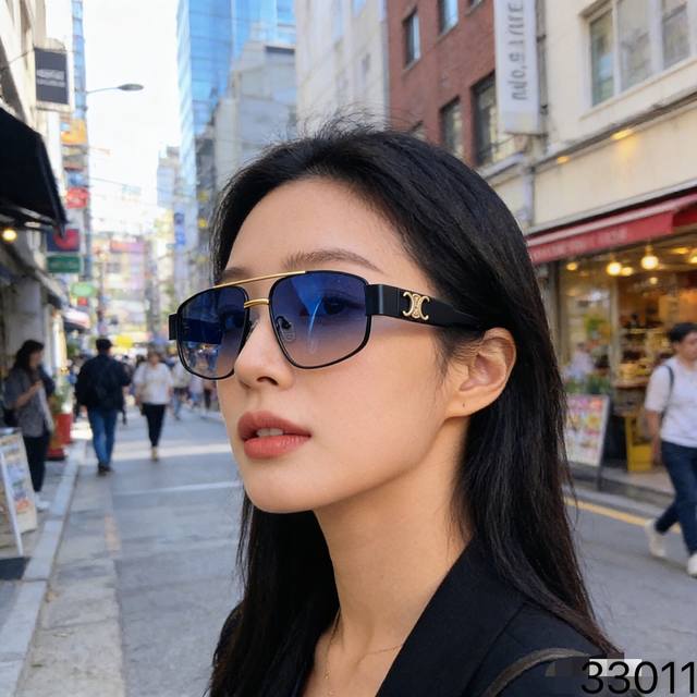 180 赛琳Celin*新款美式时尚潮流偏光太阳镜复古高级感防晒墨镜金属框