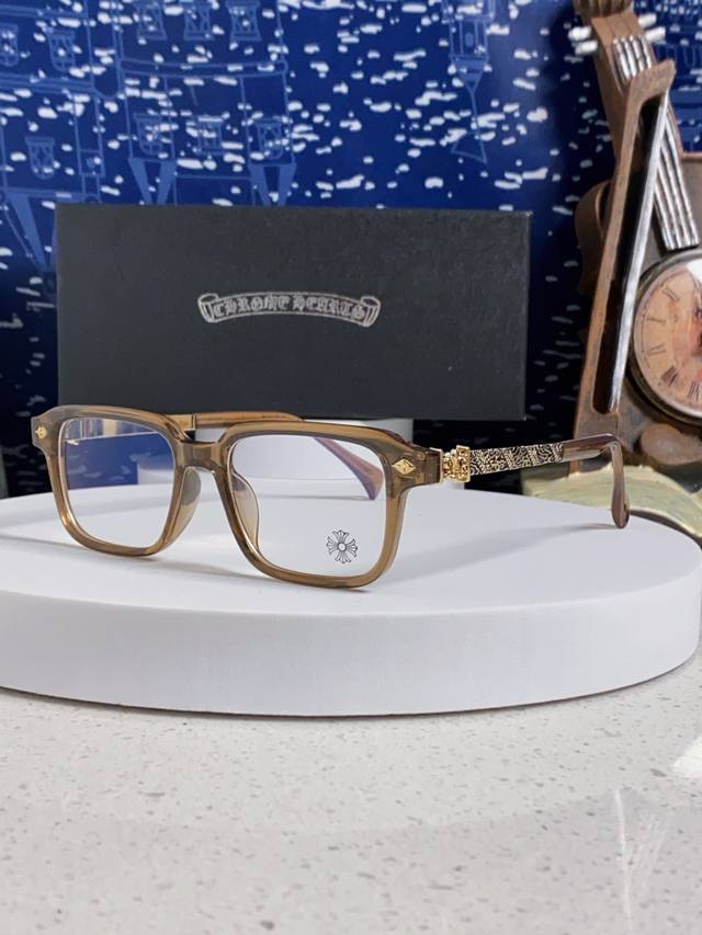 Chrome Hearts 2026 New Retro Acetate Large Frame Stylish Unisex Eyeglass Frame
