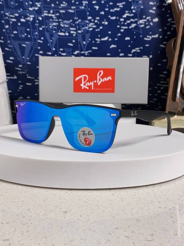 Rayban雷朋 2026新款同款开车墨镜太阳镜新款时尚潮流黑框复古男女遮阳镜 Rb4487p