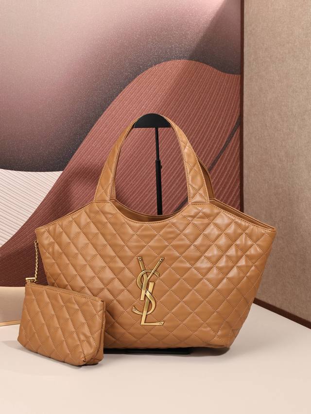 380. Icare Medium Quilted Lambskin Leather Shopping Bag ( Maxi Shopping Bag) fea 380. Icare Medium Quilted Lambskin Leather Shopping Bag ( Maxi Shopping Bag) fea