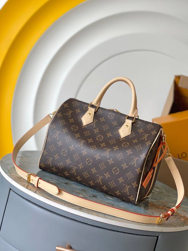 Premium Mb Original 163C01 Speedy 30 Handbag Model: M46980 New Version Variable Premium Mb Original 163C01 Speedy 30 Handbag Model: M46980 New Version Variable