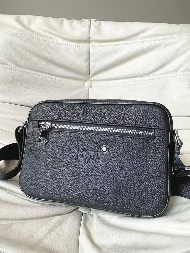 New Arrival: Montblanc Crossbody Bag (290). Made of top-grain pebbled leather wi