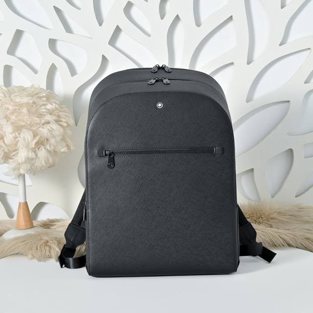 Mont Blanc - Latest Men's Backpack. Made of top-grain cowhide leather, it boasts