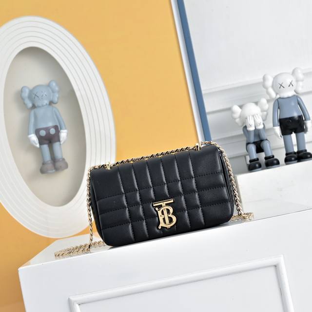 270 Burberry Lola new chain bag. The soft leather and quilted stitching exude lu