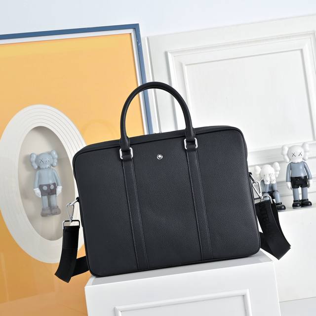 400 Montblanc Original Leather Men's Bag/Briefcase/Business Casual Handbag/Lapto