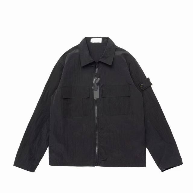 160款号460 Stone Island 石头岛金属网格衬衫外套 六色齐发 石头岛的金属尼龙永远的Yyds，经典款一直受大众的喜欢，简约又低调的华丽感，与众不