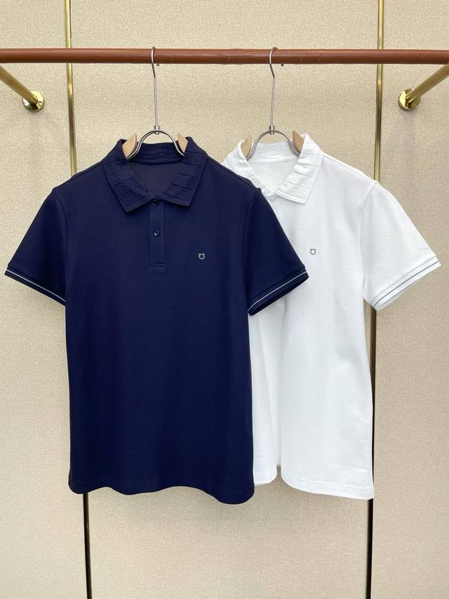 Ferragamo菲拉格慕砸锅卖铁都要上的新款新款原单男士休闲短袖 高端定制 高端版本 时尚百搭爆款进口面料 手感超柔软细腻 穿着亲肤舒适 高端精品 代工厂pp