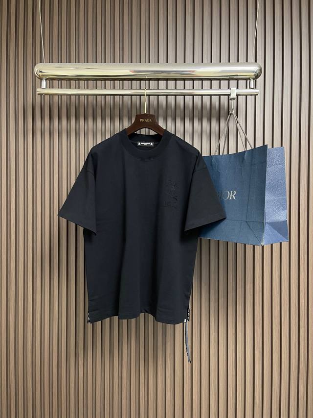 Mastermind Japan 灭世版 骷髅新型刺绣短袖T恤，采用克重300G订制双纱纯棉，Mmj高街落肩廓形Oversize宽松 尺码：S-Xl