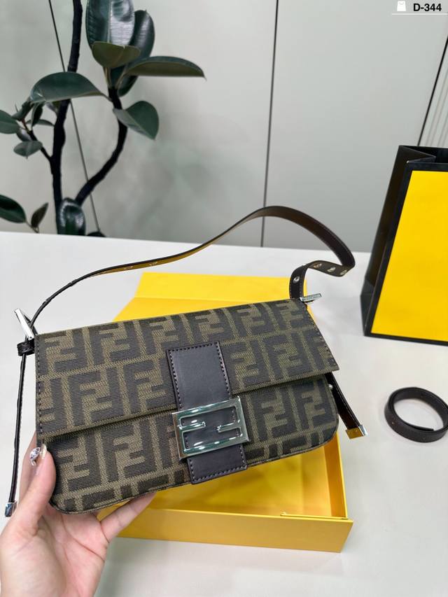 D-344 Size 26X13 Folding Box Fendi Baguette Monogram Bag, created in 1997, named D-344 Size 26X13 Folding Box Fendi Baguette Monogram Bag, created in 1997, named