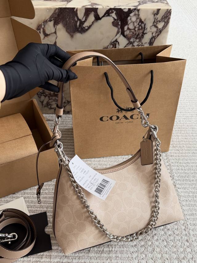 200 Boxed replica Size: 25*13cm Coach Juliet shoulder bag hardware upgraded agai