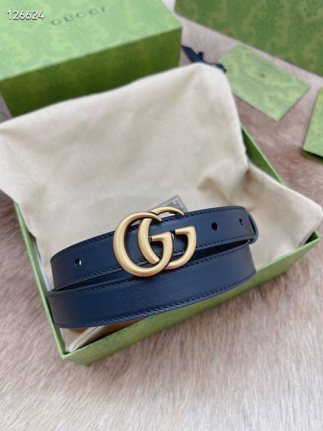 G.Ucci 双G专柜货 2.0Cm 正版开模 贸易公司货出口意大利 百分百意大利原厂小牛皮 皮质细腻带原厂香味 正品五金经3层真空电镀 纯手工订制 原单品质