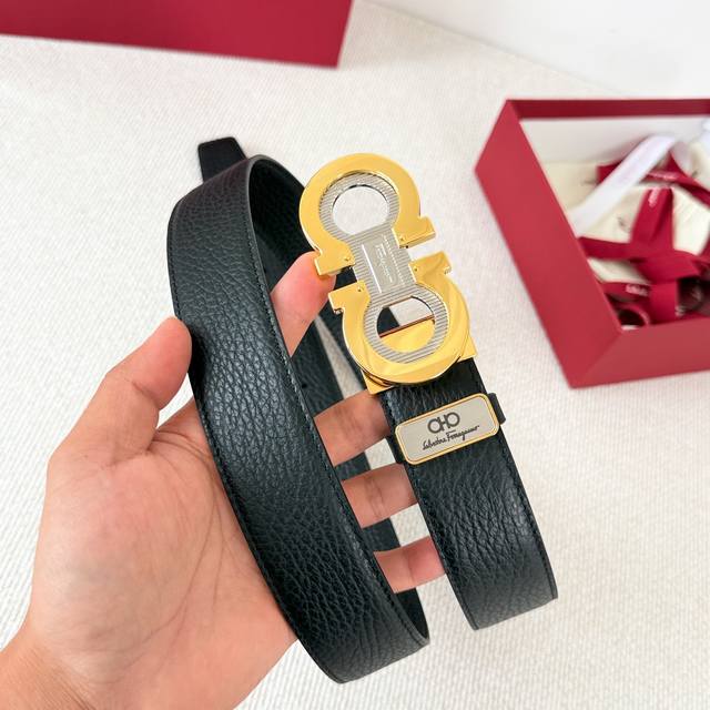 Product Name: Ferragamo Belt, Original Single Belt Model: Hook, Classic Buckle M