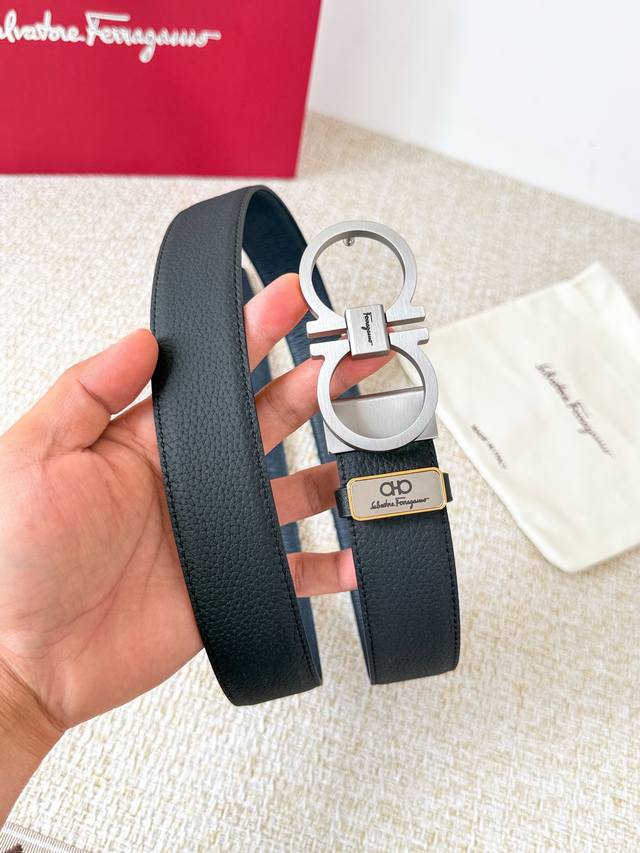 Product Name: Ferragamo Belt, Original Single Belt Model: Hook, Classic Buckle M