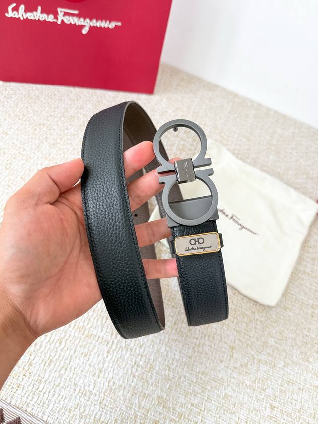 Product Name: Ferragamo Belt, Original Single Belt Model: Hook, Classic Buckle M