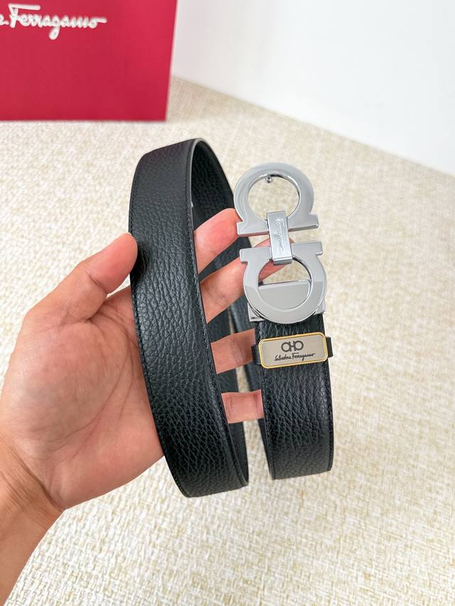 Product Name: Ferragamo Belt, Original Single Belt Model: Hook, Classic Buckle M