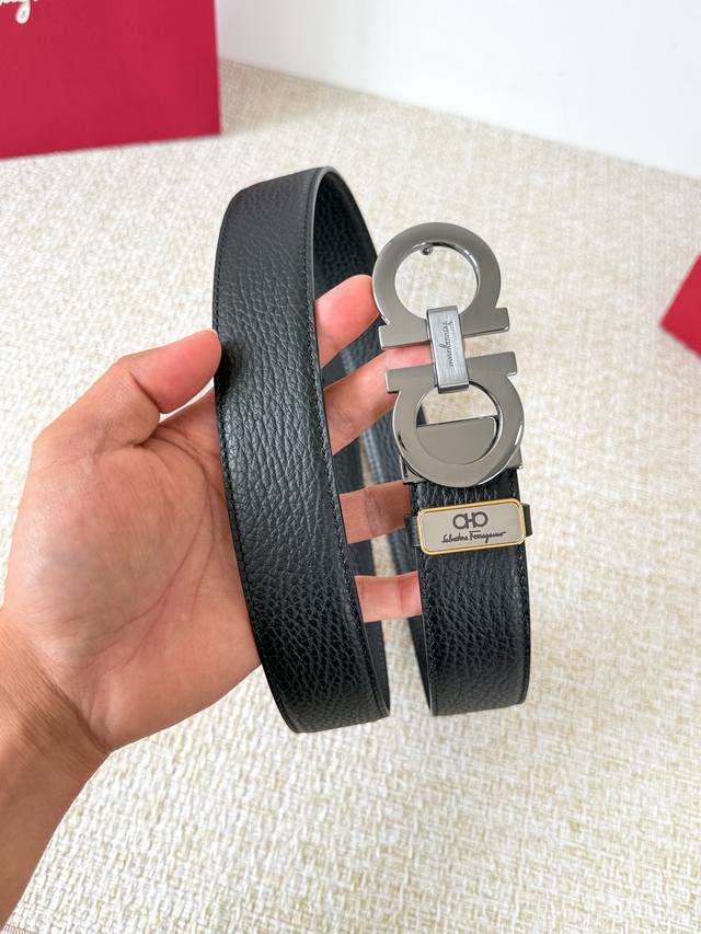 Product Name: Ferragamo Belt, Original Single Belt Model: Hook, Classic Buckle M