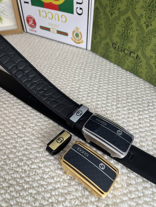 Product Name: Gucci Automatic Belt Material: 100% Top Layer Cowhide Leather Belt Product Name: Gucci Automatic Belt Material: 100% Top Layer Cowhide Leather Belt