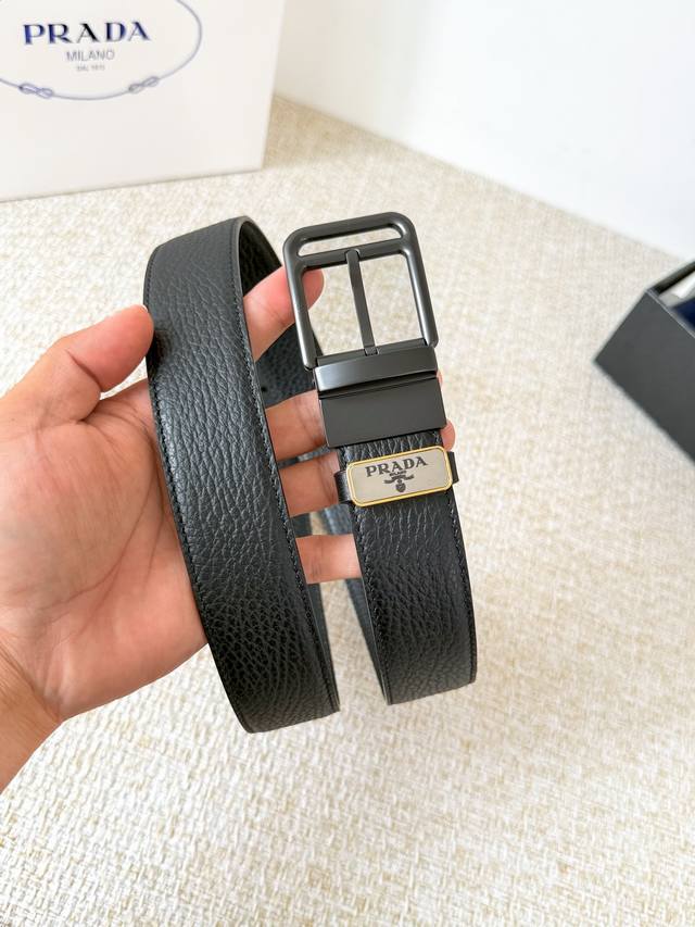 Product Name: Prada Belt, Original Single Belt Model: Pin Buckle, Original Class Product Name: Prada Belt, Original Single Belt Model: Pin Buckle, Original Class