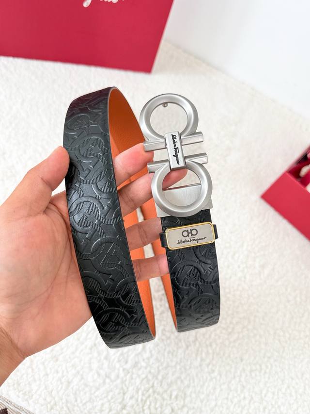 Product Name: Ferragamo Belt, Original Single Belt Model: Hook, Classic Buckle M