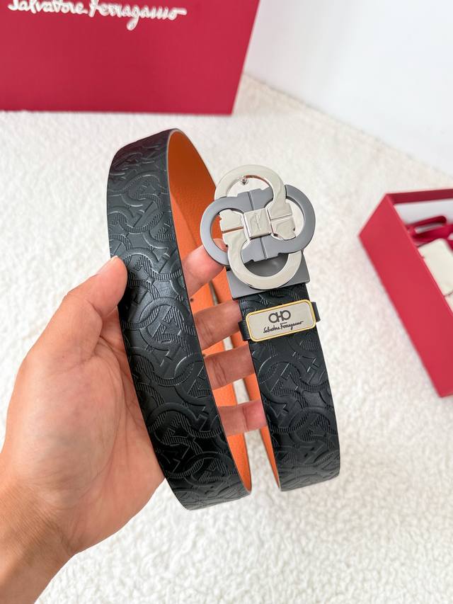 Product Name: Ferragamo Belt, Original Single Belt Model: Hook, Classic Buckle M