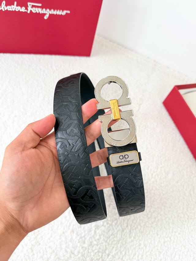 Product Name: Ferragamo Belt, Original Single Belt Model: Hook, Classic Buckle M