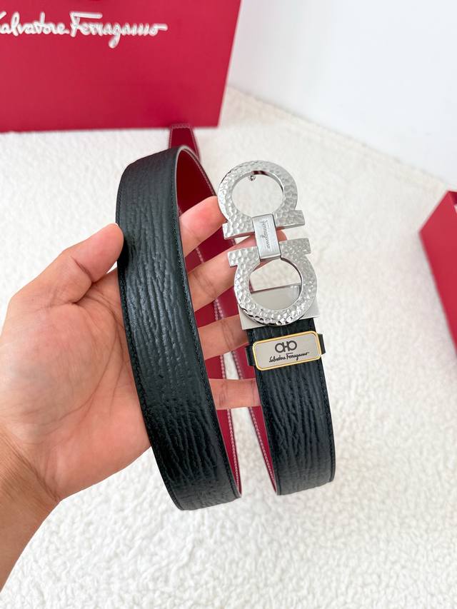 Product Name: Ferragamo Belt, Original Single Belt Model: Hook, Classic Buckle M