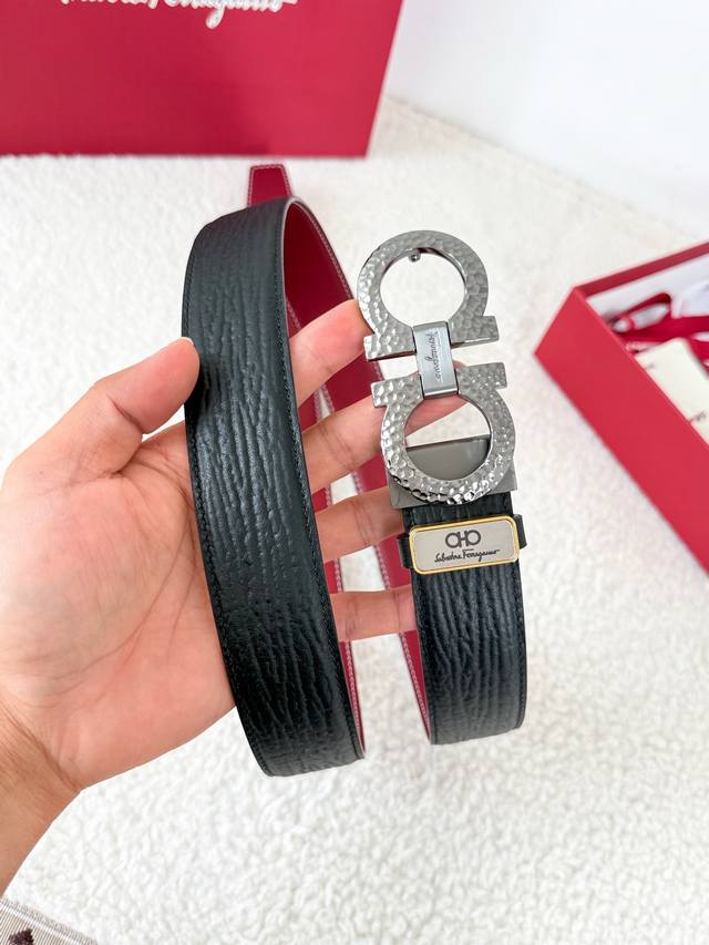Product Name: Ferragamo Belt, Original Single Belt Model: Hook, Classic Buckle M