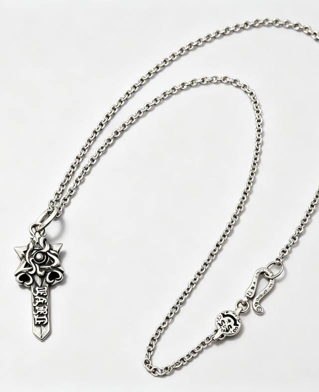 Holy Sword Cross Necklace - A 2026 best-selling Chrome Hearts necklace. Featurin