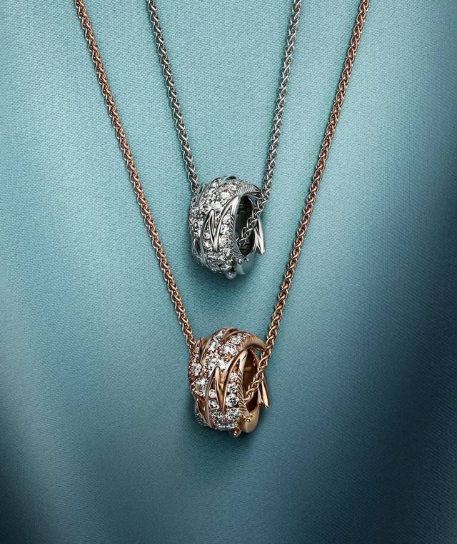 Feather Necklace, Tiffany & Co. Bird on a Rock Collection. This collection is a