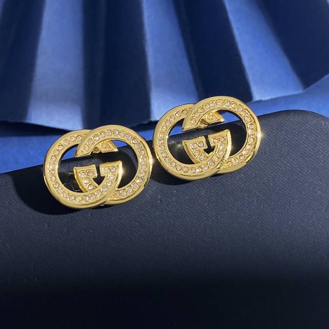 Earrings Gq92 Gucci High-Quality Fashionable Light Luxury Diamond-Studded Crysta