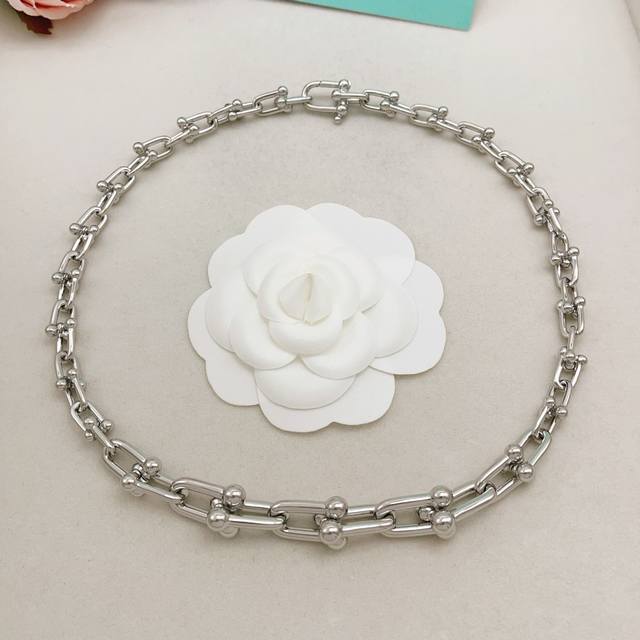 Tiffany's latest silver gradient necklace, made of the same Z batch of brass, is