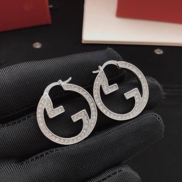 ID2993559Fff, number Ged0053, Gucc* latest silver round ear hook, same batch, br