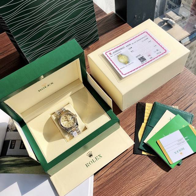 硬货独家首发！ Rolex-劳力士日志型！女款36Mm完美尺寸。真正的18K包真金，持Gtc中国权威认证证书，百分百真金可验可查询！劳力士日志型系列是经典腕表的