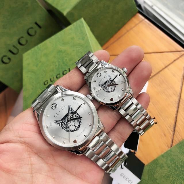 Couple's watch, original Swiss movement, case back serial number matches hangtag Couple's watch, original Swiss movement, case back serial number matches hangtag