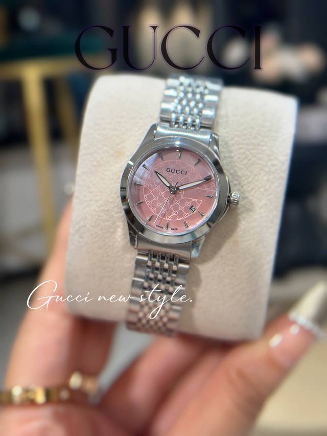 360 Gucci classic couple watches, equipped with imported quartz movement, men's