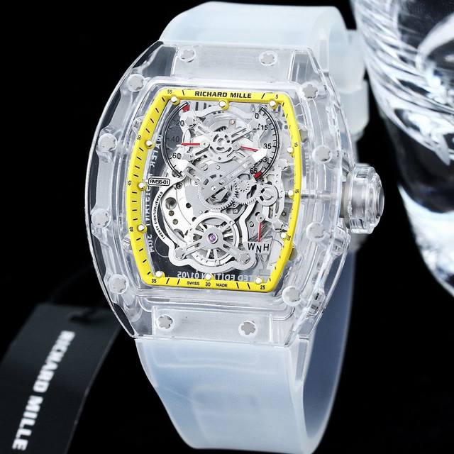 2150 Richard Mille 理查米尔 Rm56-01 透明玻璃壳,其大胆个性的设计霸气夺目,成功笼络一众腕表爱好者的心。打造一个不拘泥于主流鑫的钟表世 2150 Richard Mille 理查米尔 Rm56-01 透明玻璃壳,其大胆个性的设计霸气夺目,成功笼络一众腕表爱好者的心。打造一个不拘泥于主流鑫的钟表世