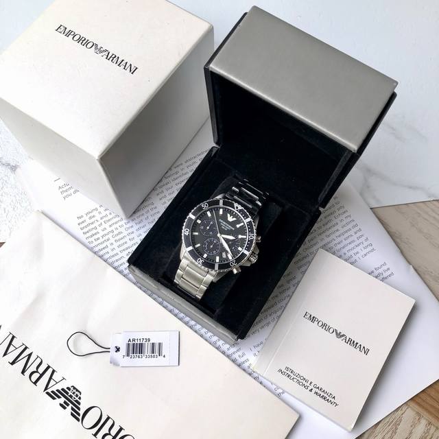 New solar-powered movement debut! Genuine Armani quartz men's watch, Ar11739, th New solar-powered movement debut! Genuine Armani quartz men's watch, Ar11739, th