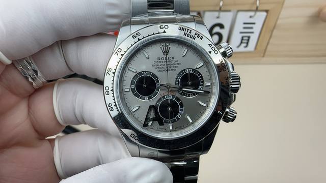 1630Vs 劳力士熊猫灰钢迪 4131机芯 40Mm