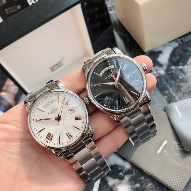 2340 with day of the week! Comes with original box from the boutique! Montblanc