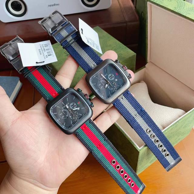 Authentic product guaranteed, original factory overrun! Gucci men's watch, squar