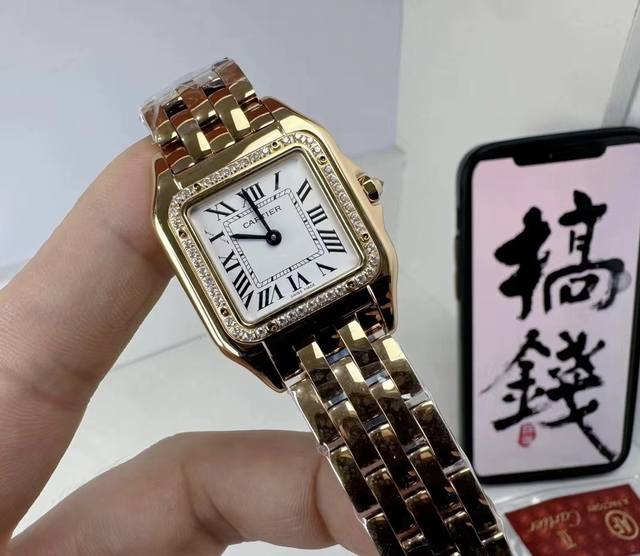 550出货实拍图卡地亚猎豹瑞士机芯