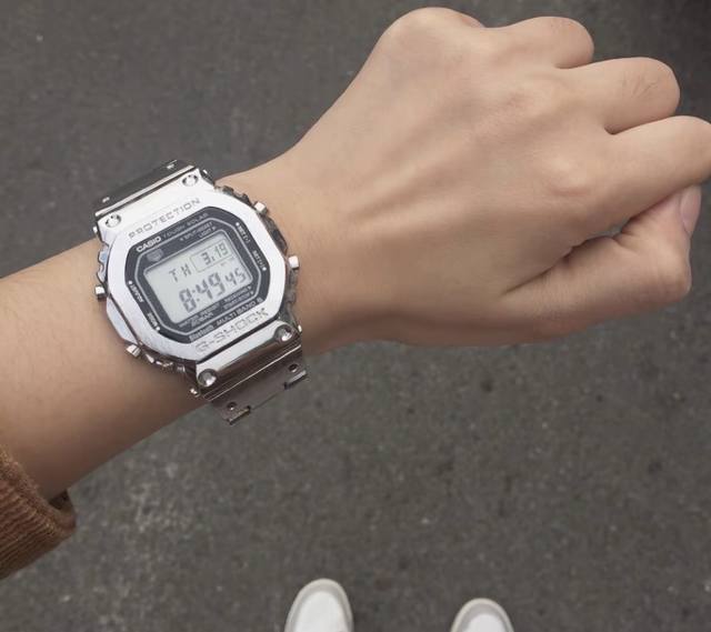 310 Vanness Wu's G-Sho Retro Small Square Silver Brick Shockproof Waterproof Six