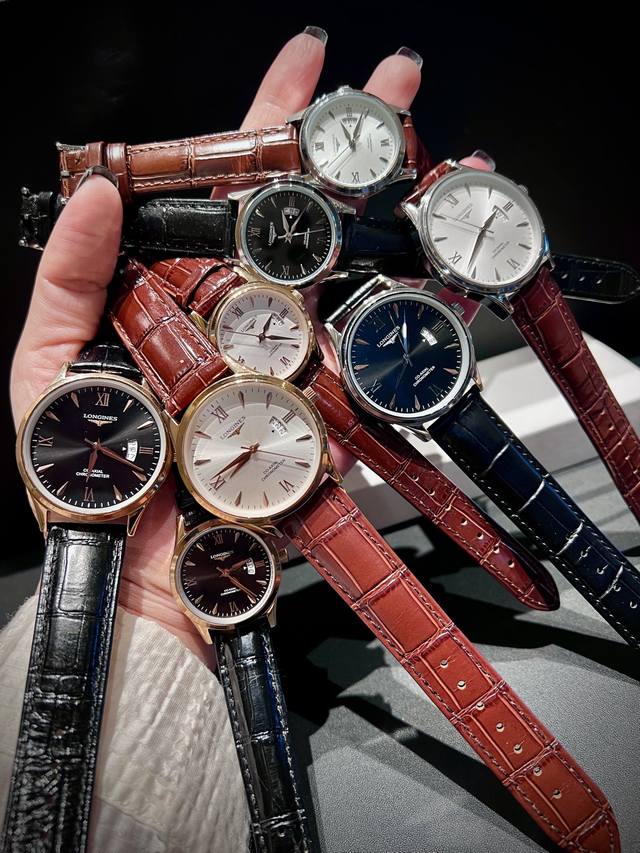 White 210 Gold 300 Longines Couple Watches, Original Imported Quartz Movement, M White 210 Gold 300 Longines Couple Watches, Original Imported Quartz Movement, M