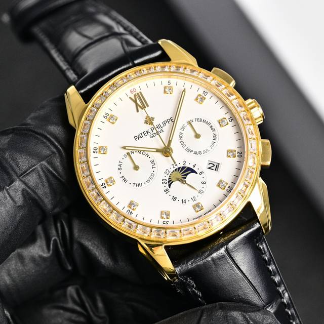Patek Philippe Complications Collection with White Diamonds 1550 and Gold Diamon Patek Philippe Complications Collection with White Diamonds 1550 and Gold Diamon