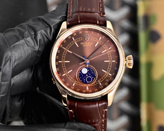 880劳力士切利尼两针半 Rolex恒动1908型M52508-0006小秒型腕表，是劳力士一款密底腕表Wn2腕表尺寸：40×11Mm，独家定制改装自动机械机芯